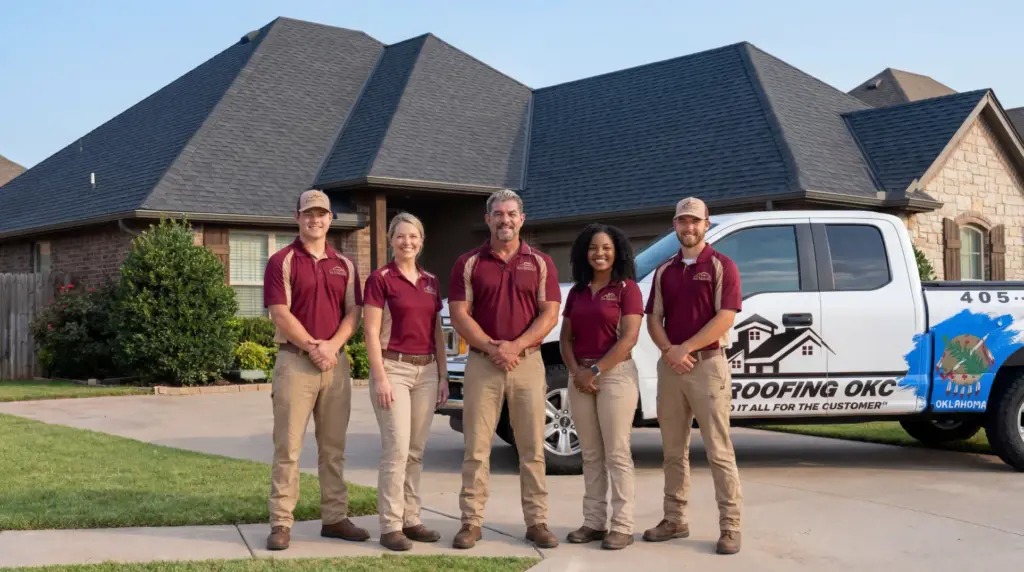 Professional MT Roofing OKC Team