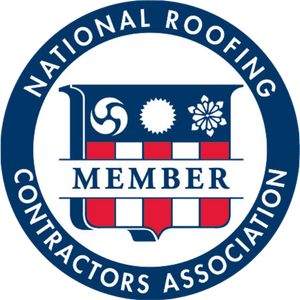 national roofing contractors logo
